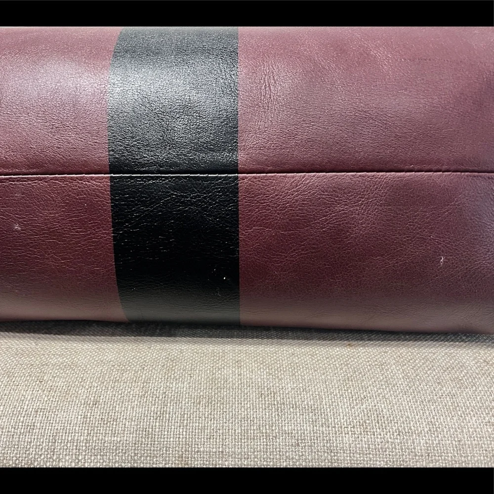 Madewell Paint Stripe Transport Leather Tote - Picture 10 of 14